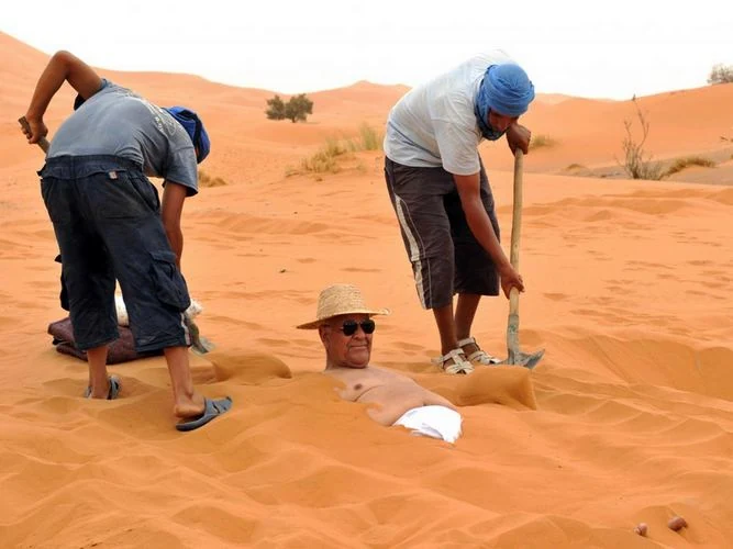 Sand baths
